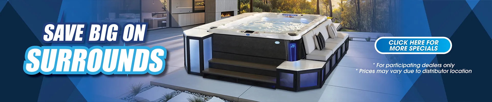Calspas hot tub being used in a family setting - Flint
